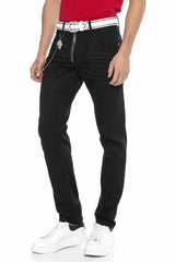 CD675 Mężczyźni proste Fit-Jeans w stylowym wyglądzie