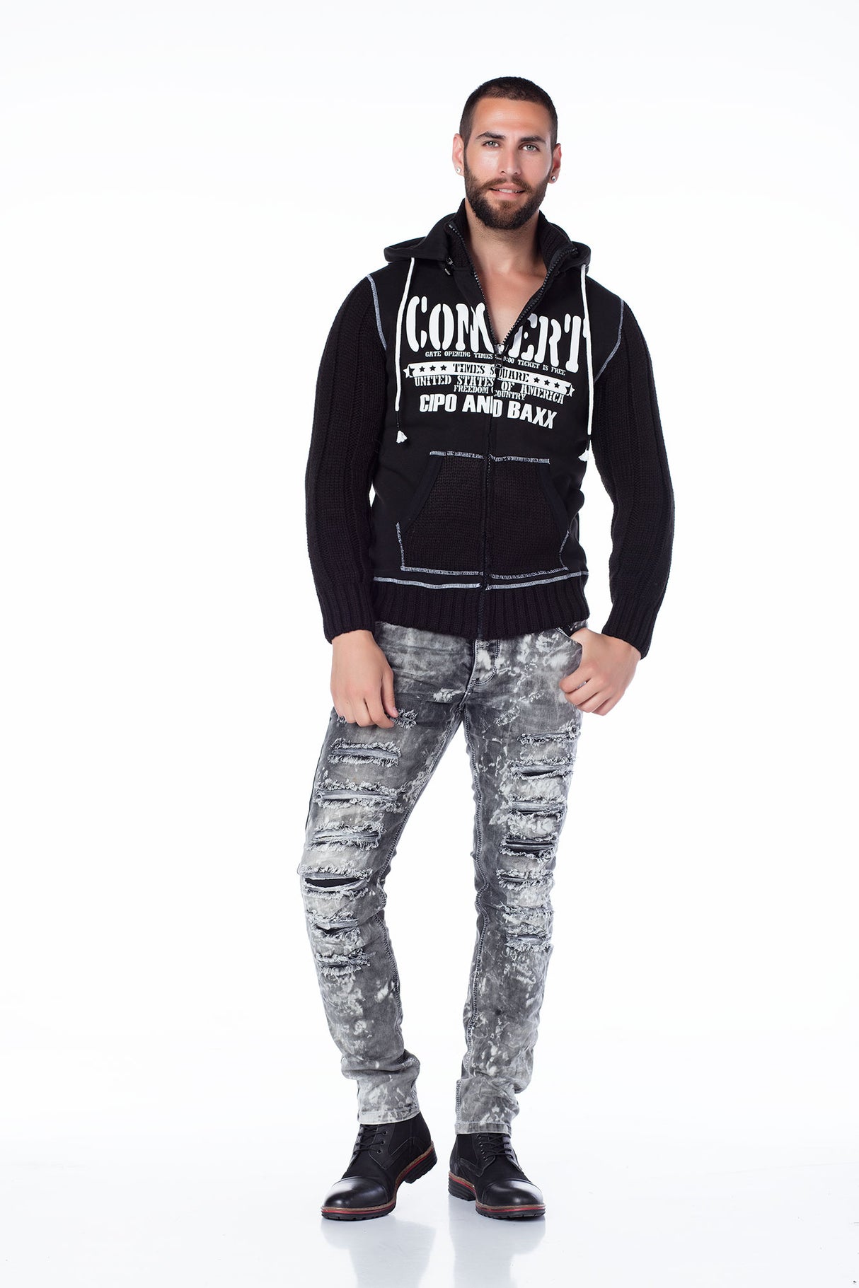 CL188 Zwart Heren Sweatshirt