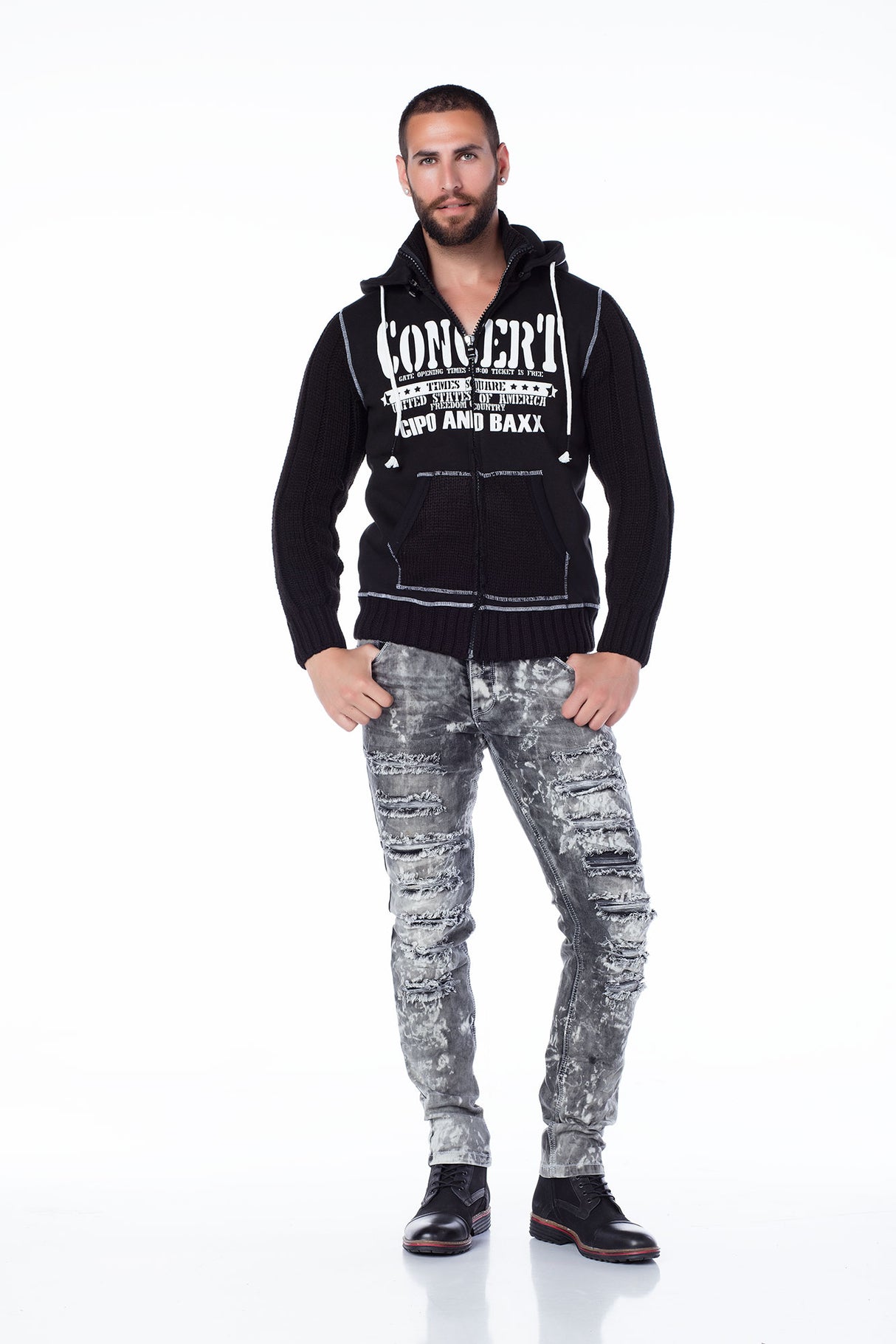 CL188 Zwart Heren Sweatshirt
