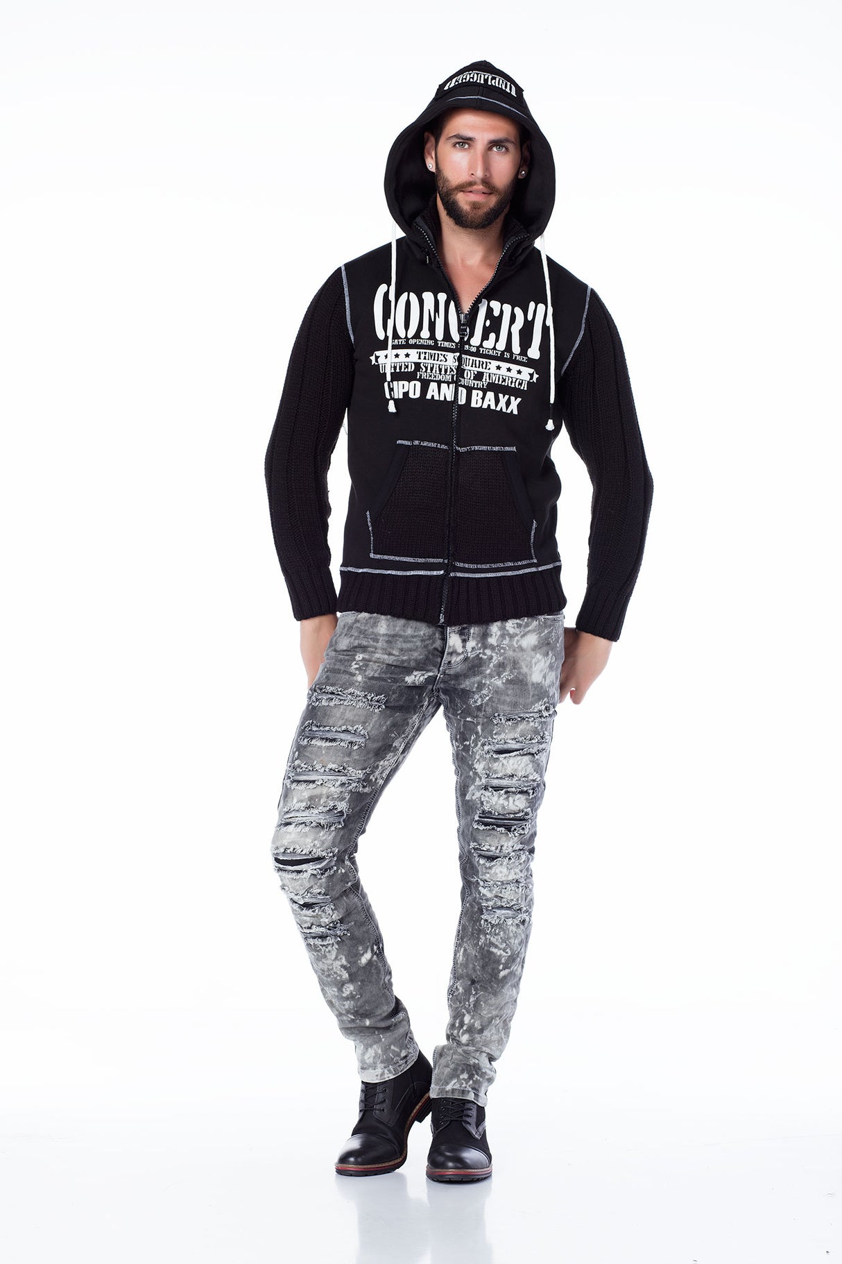 CL188 Zwart Heren Sweatshirt