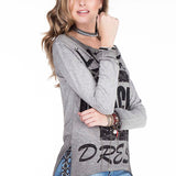 Wl170 Blue Women Blouse Sweatt