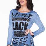 Wl170 Blue Women Blouse Sweatt