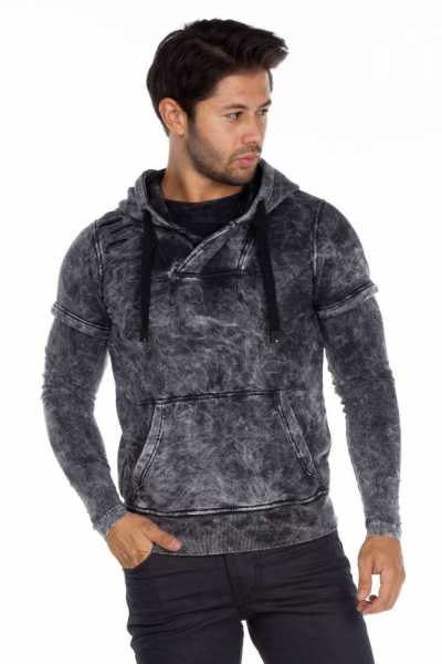 CL255 men hooded sweatshirt with great washing