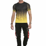CT630 T-shirt da Uomo con Fantasia alla Moda
