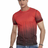 CT630 T-shirt da Uomo con Fantasia alla Moda