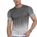 CT630 T-shirt da Uomo con Fantasia alla Moda