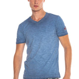 T-shirt maschile CT596 con una piccola patch e logo