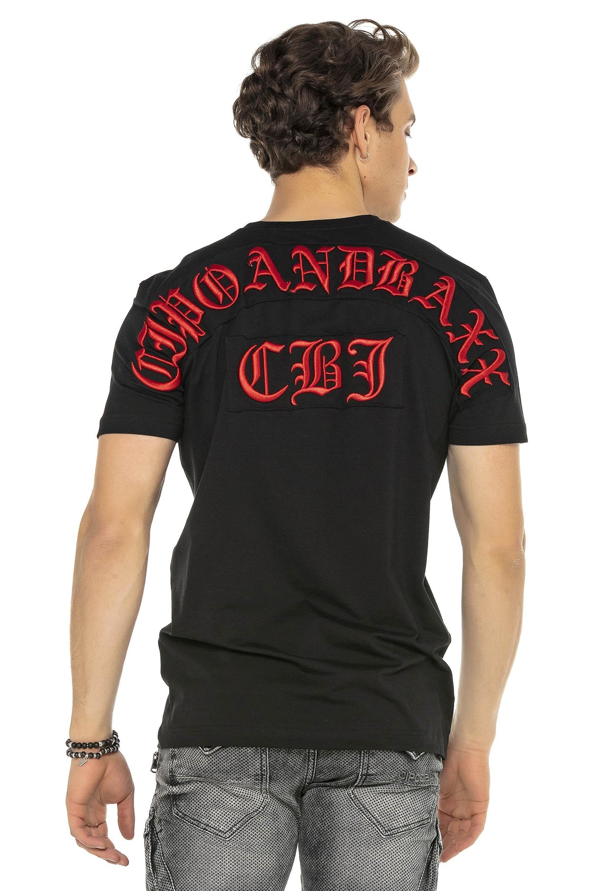 CT573 T-shirt pour homme avec col ronde moderne