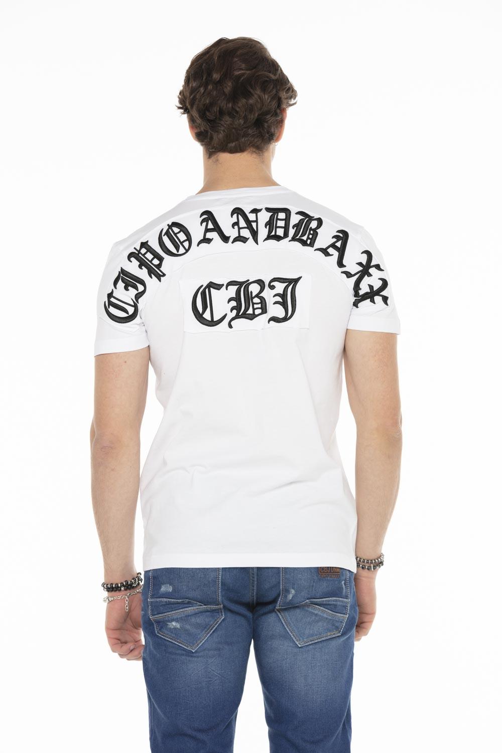CT573 T-shirt pour homme avec col ronde moderne