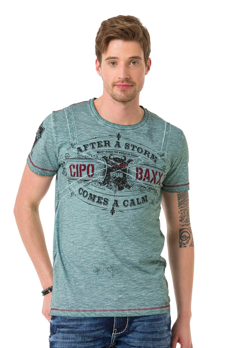 CT703 Herren T-Shirt im vintage Look