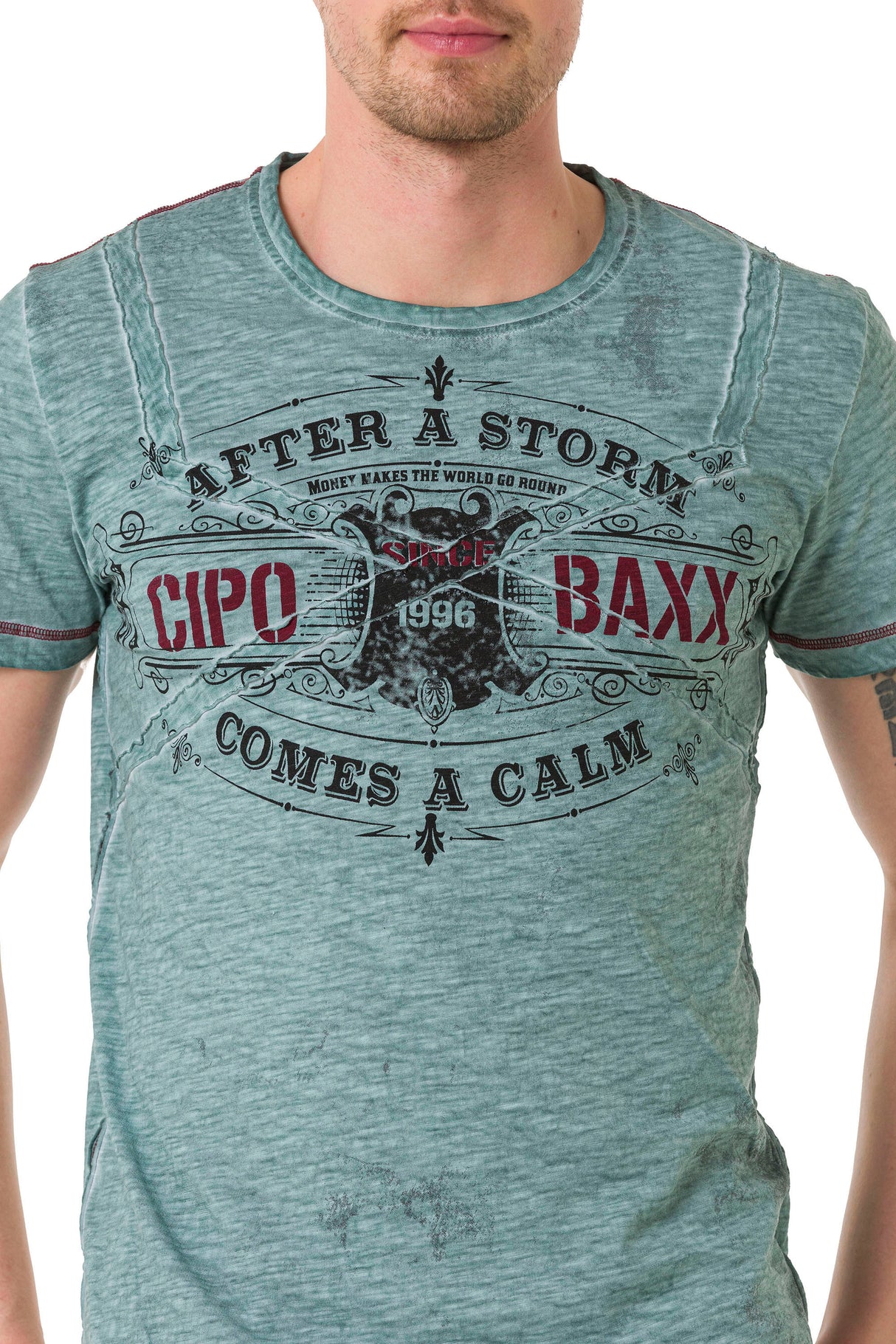 CT703 T-shirt vintage pour homme