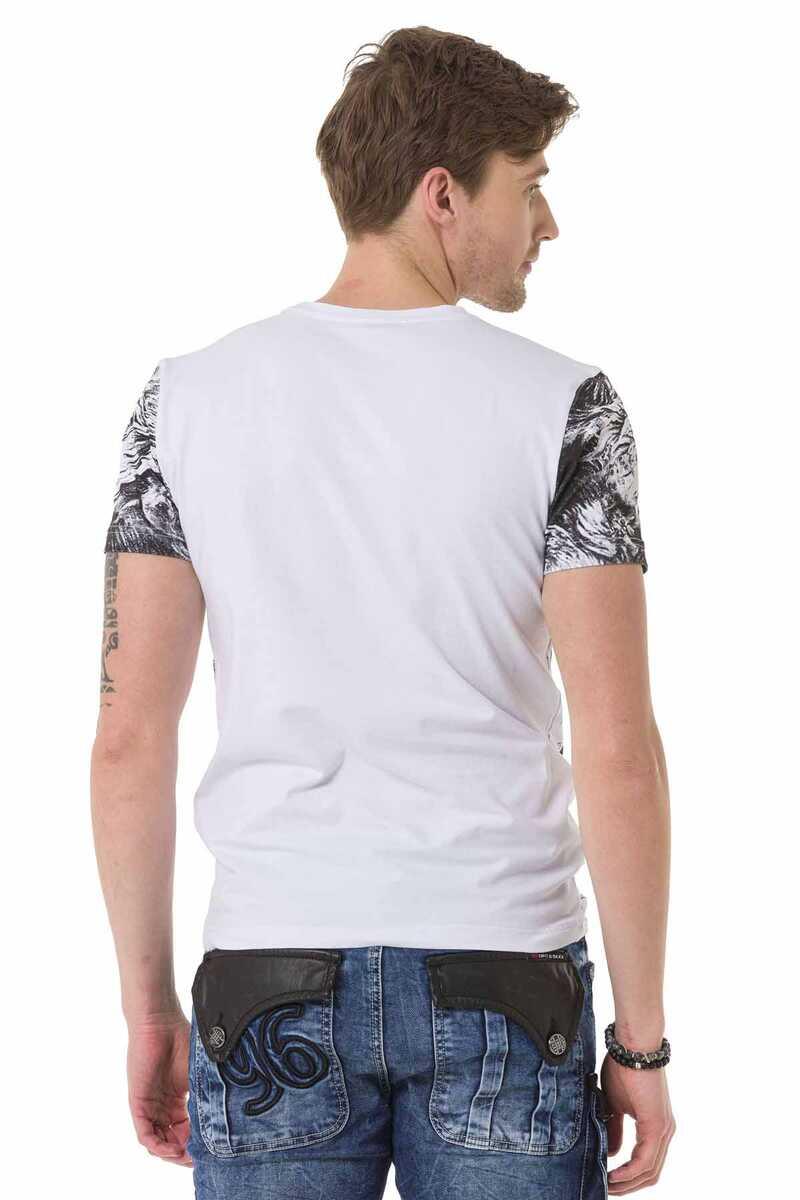 CT701 Men's T-shirt with large lion prints
