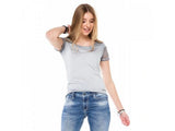 WT228 T-shirt pour femmes avec des détails de patrouille sur les manches