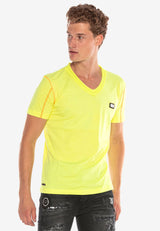 CT569 Camiseta con parches para hombres 