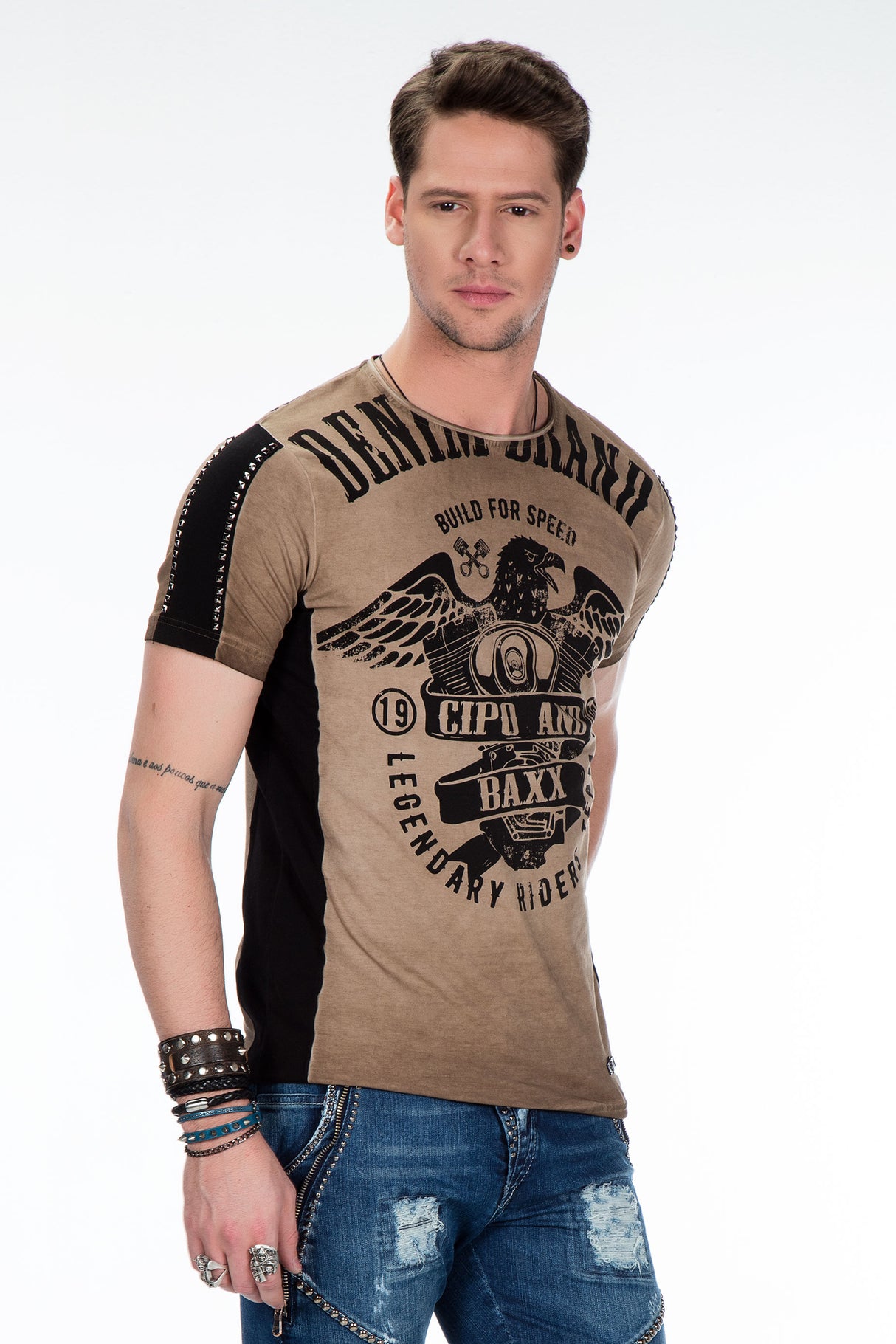 CT432 Camiseta  Estampada para Hombre