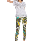 WT310 T-shirt damski z kamieniami
