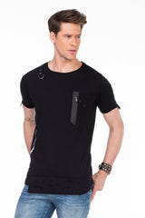 CT366 Camiseta para hombres  con aplicación de diseño