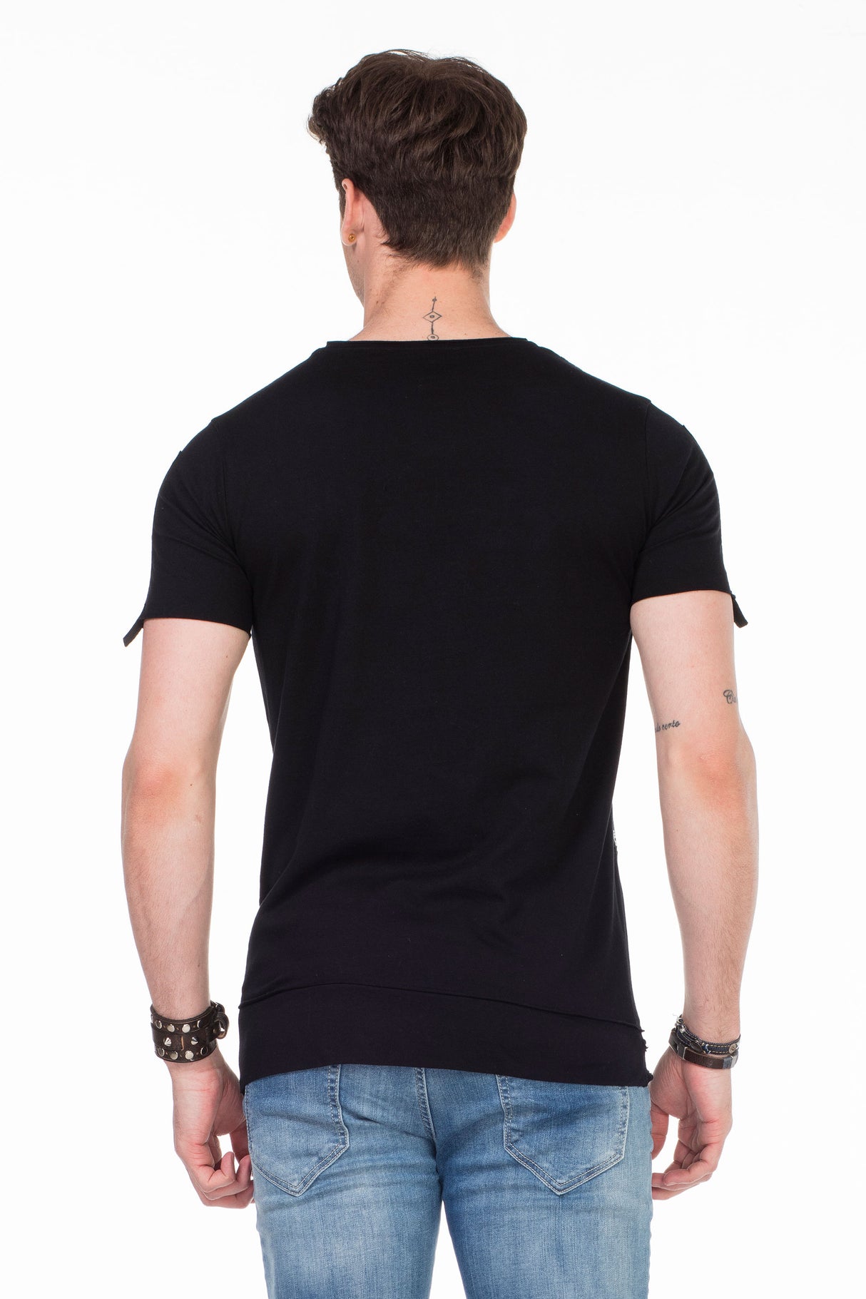 CT366 Camiseta para hombres  con aplicación de diseño