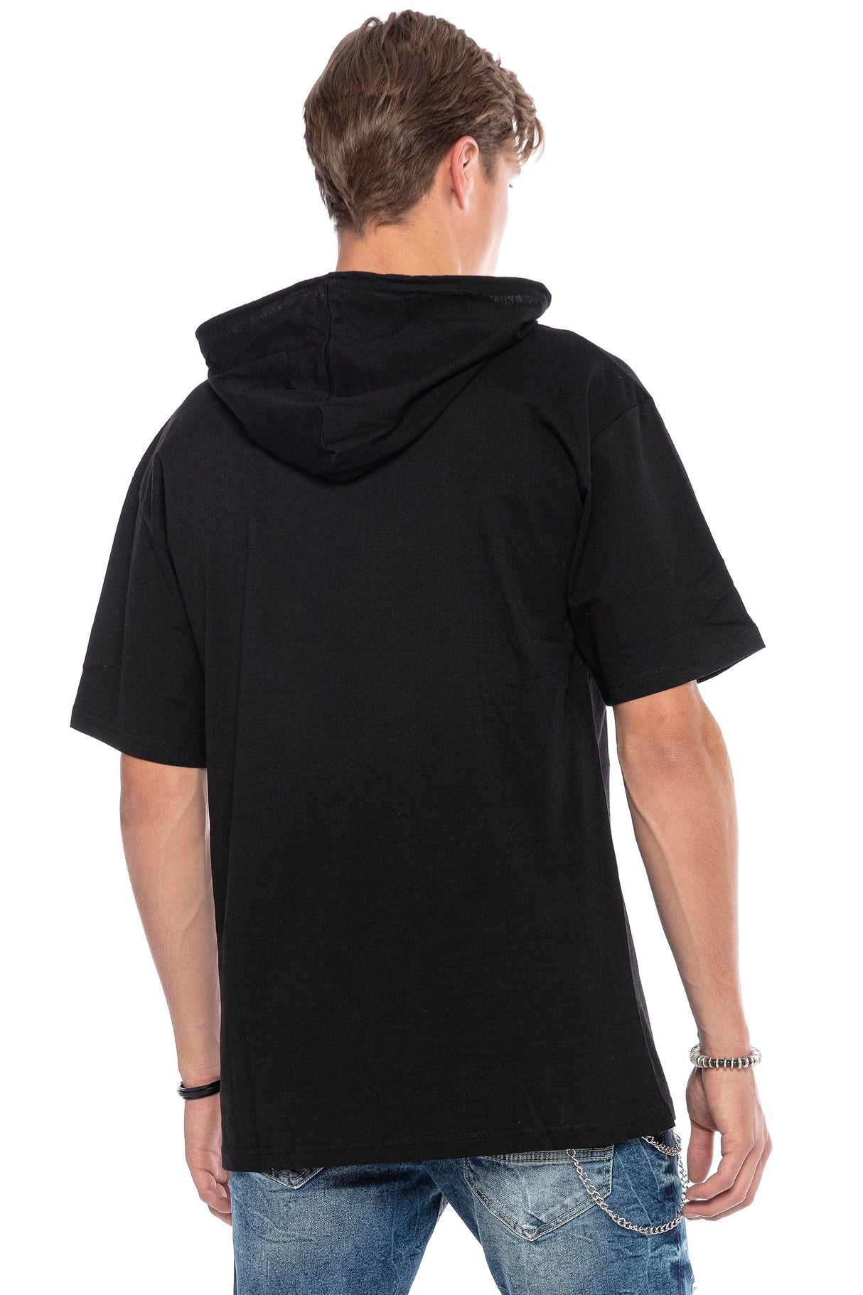 CT588 Camisa con capucha para hombres  con diseño de bolsillos grandes