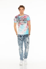 CT584 Camiseta para hombres  con estampado 