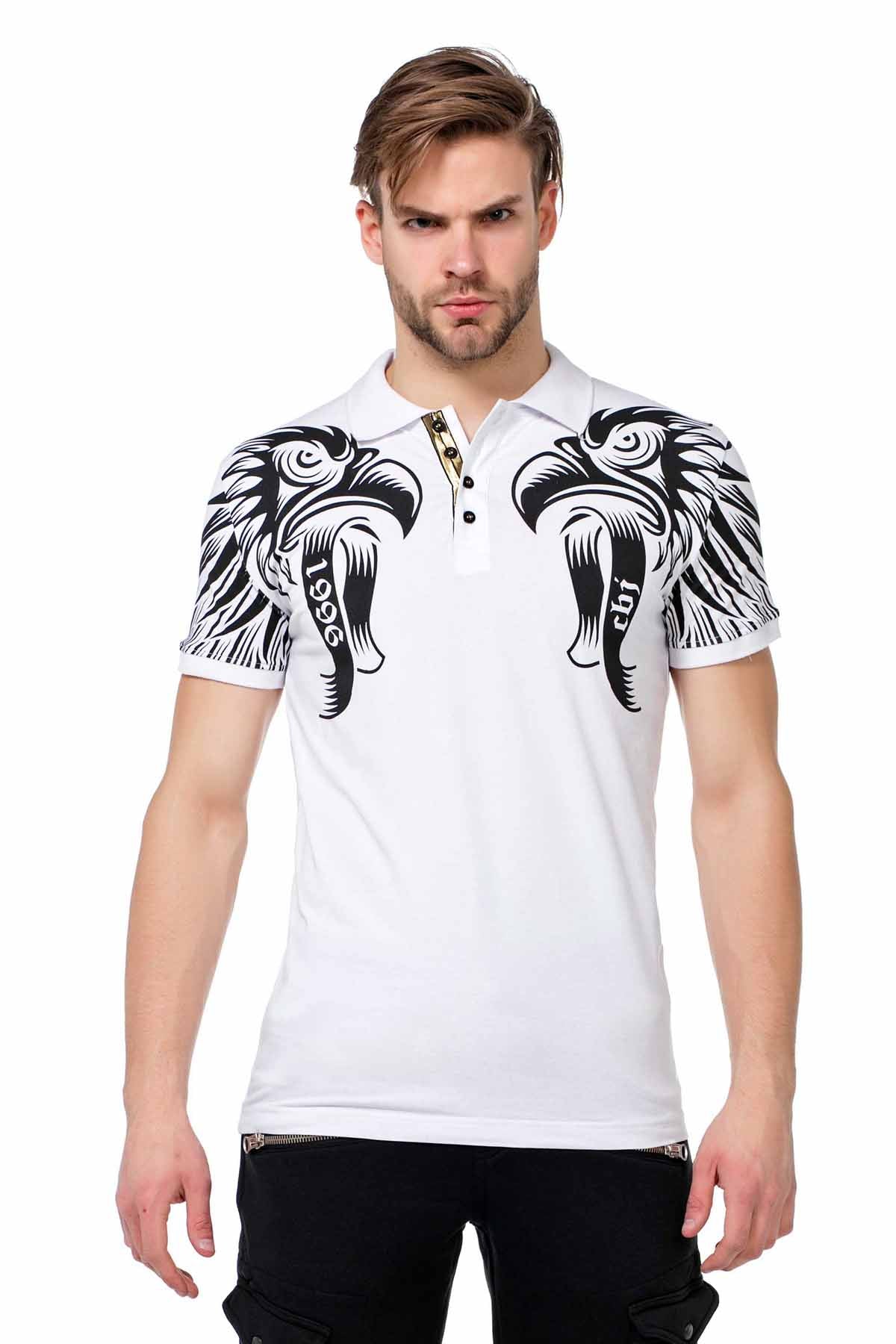  CT403 t-shirt męski z nadrukiem