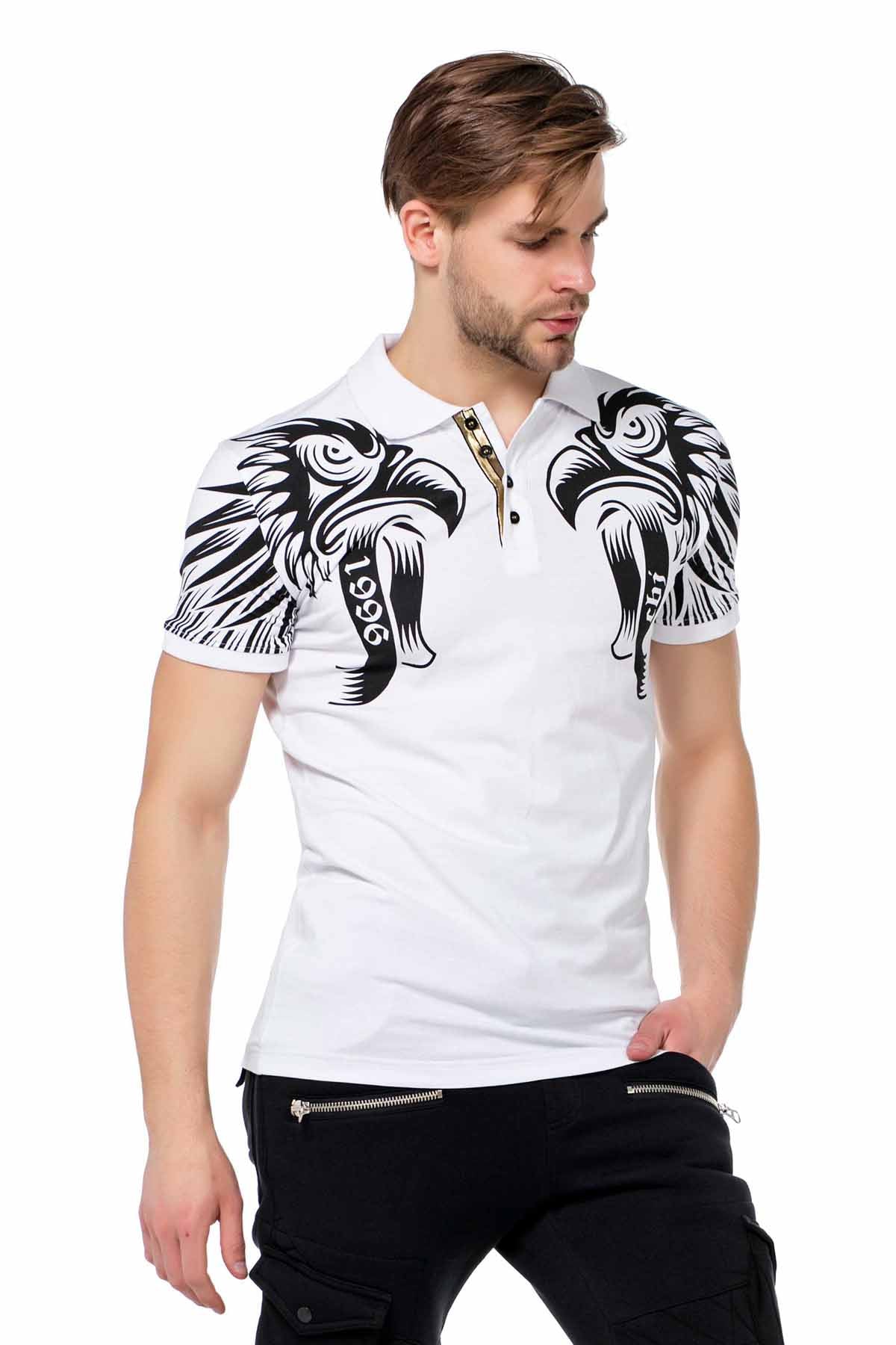  CT403 t-shirt męski z nadrukiem