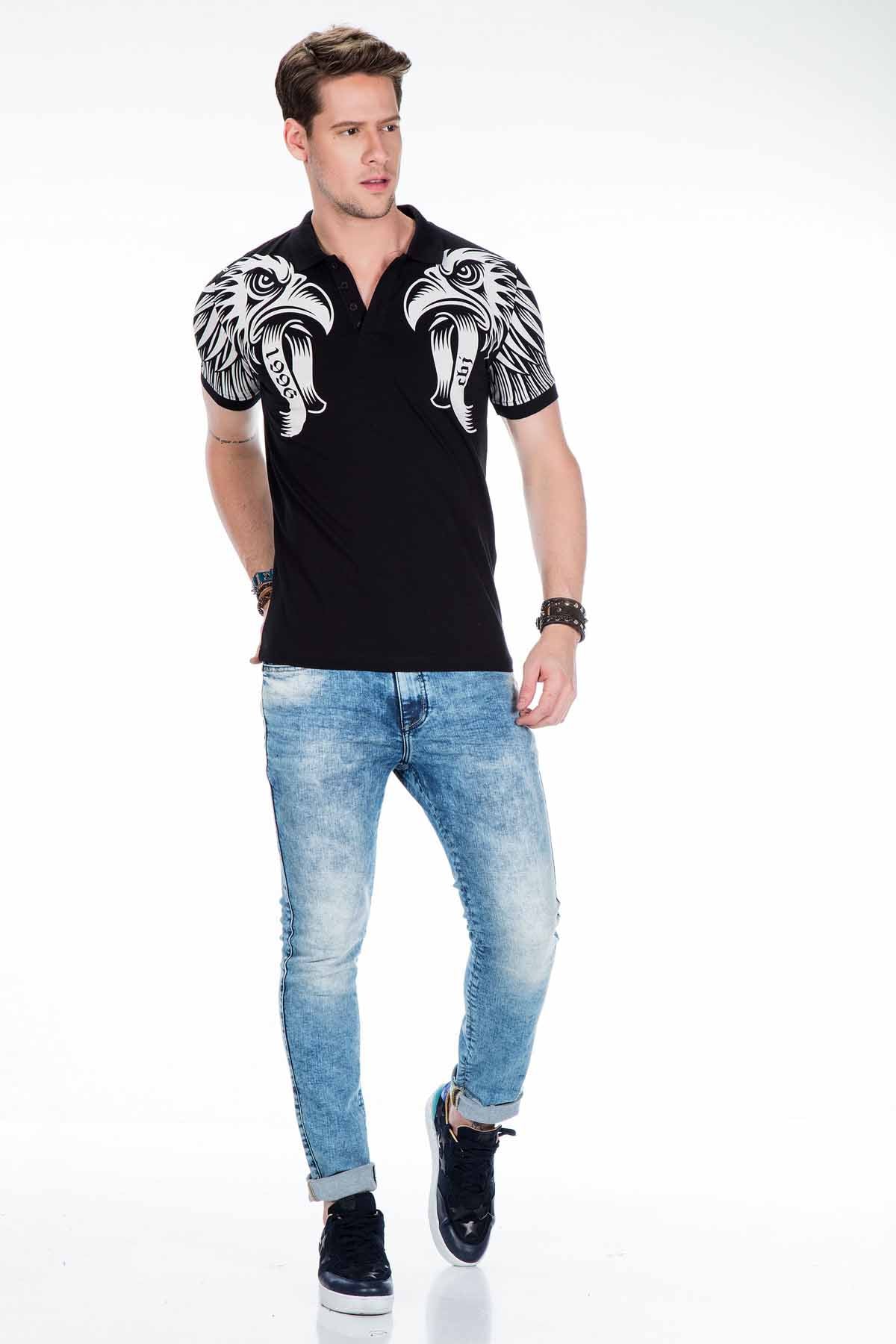  CT403 t-shirt męski z nadrukiem