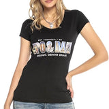 WT295 Women T-shirt met een groot voor de print van het merk