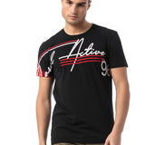CT796–Uomini T-Shirt con scollo rotondo e design stampato