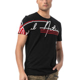 CT796–Uomini T-Shirt con scollo rotondo e design stampato