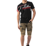 CT796–Uomini T-Shirt con scollo rotondo e design stampato