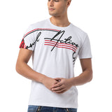 CT796–Uomini T-Shirt con scollo rotondo e design stampato