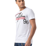 CT796–Uomini T-Shirt con scollo rotondo e design stampato