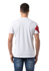 CT796–Herren T-Shirt mit Rundhals und Print-Design