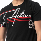 CT796–Uomini T-Shirt con scollo rotondo e design stampato