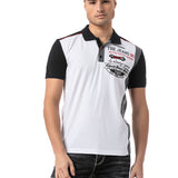 CT799 Herren Polo T-Shirt – Regular Fit mit Print & Applikation