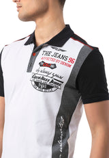 CT799 Herren Polo T-Shirt – Regular Fit mit Print & Applikation
