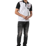CT799 Herren Polo T-Shirt – Regular Fit mit Print & Applikation