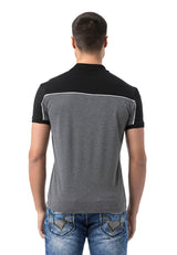 CT803-Mens Polo T-Shirt in Regular Fit with print and application