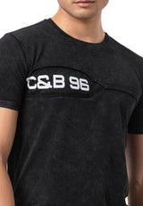 CT805 - Herren T-Shirt Uni mit Logoprint