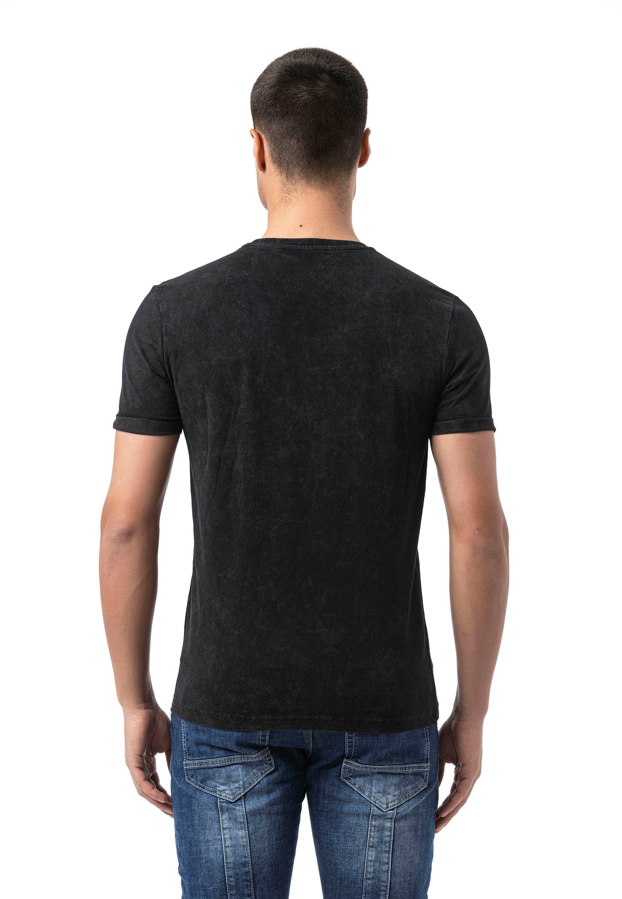 CT805 - Herren T-Shirt Uni mit Logoprint