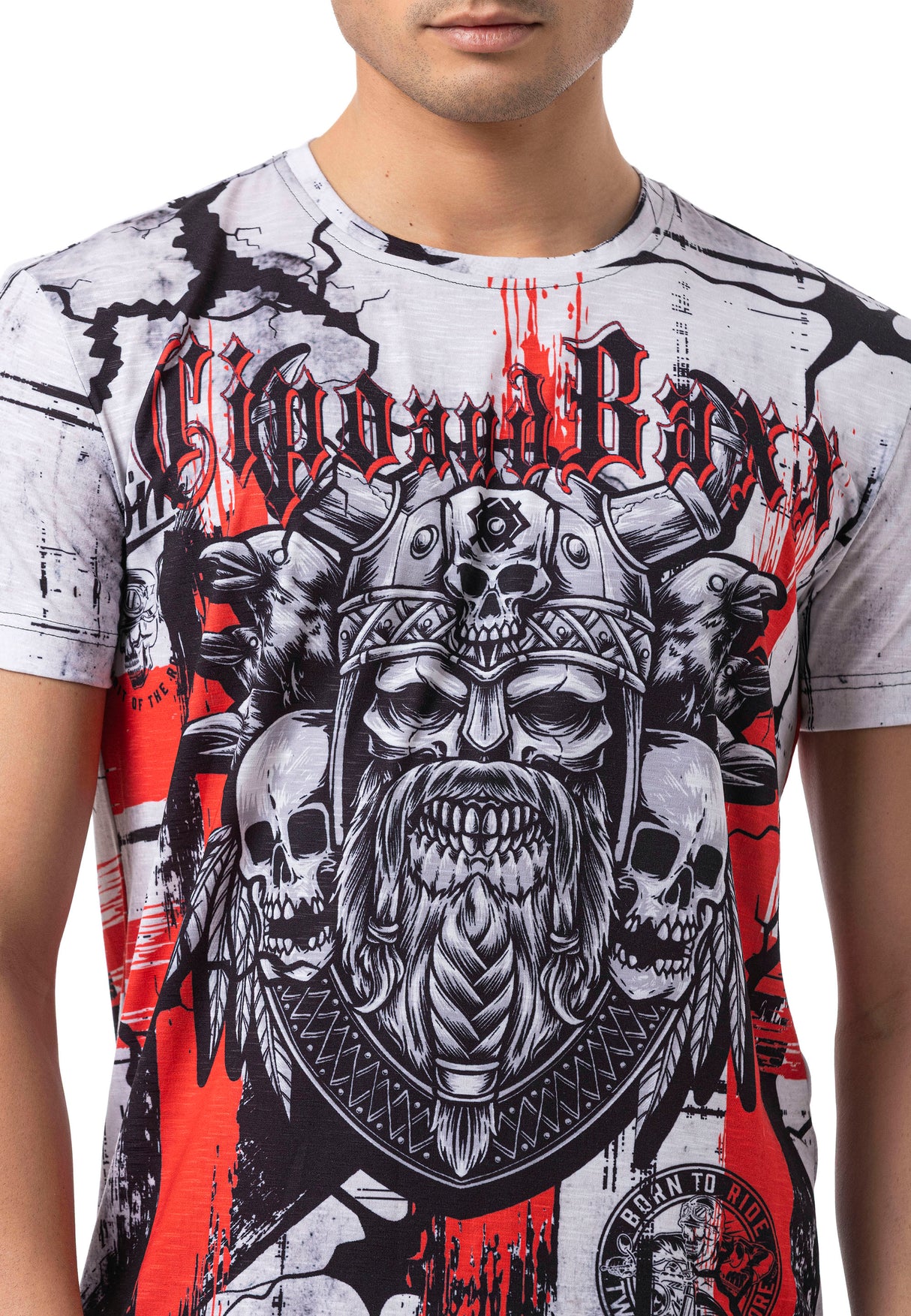CT819- Men T-Shirt with Round Neck | Regular Fit | Digital Print