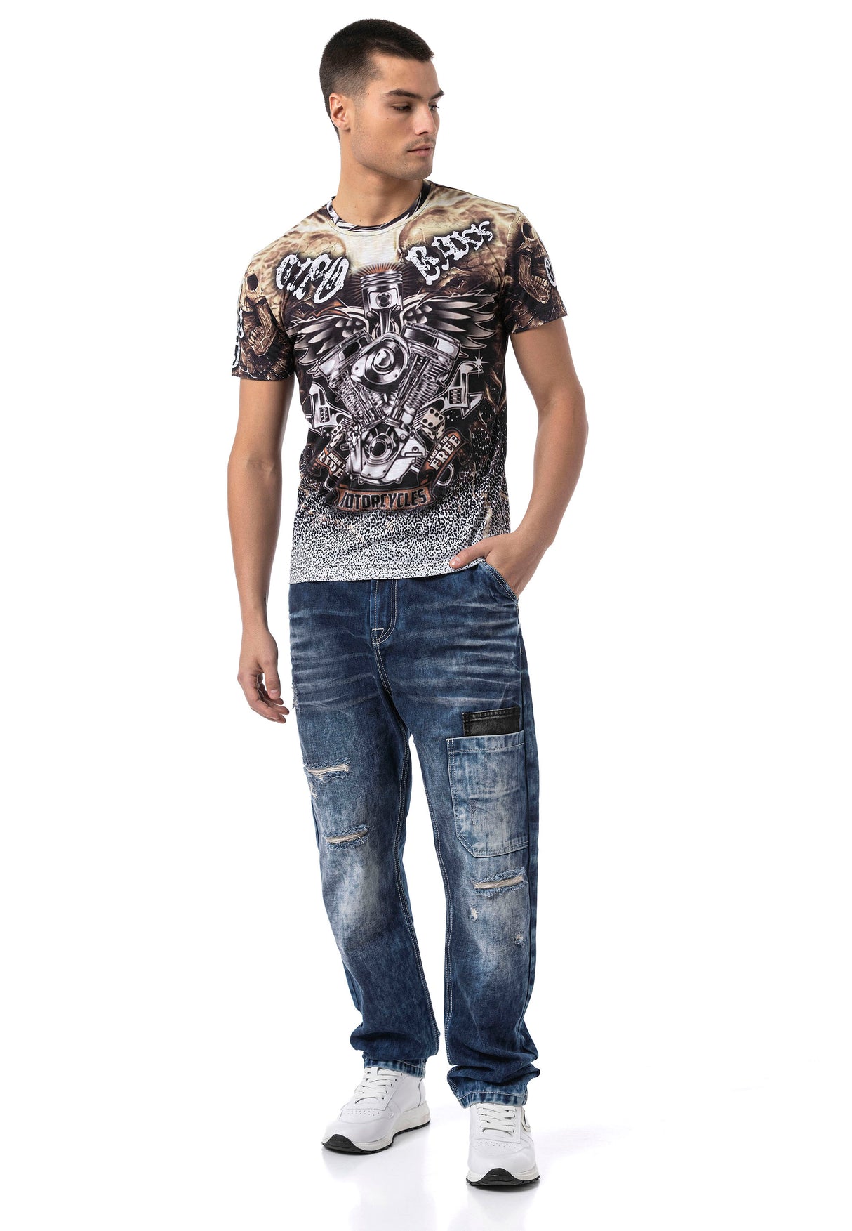 CT820 t-shirt męski z nadrukiem