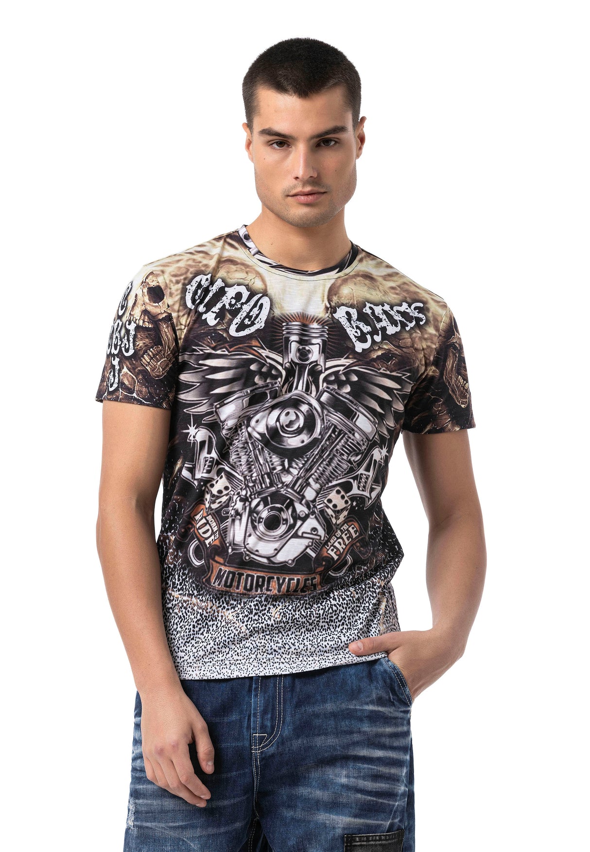 CT820 t-shirt męski z nadrukiem