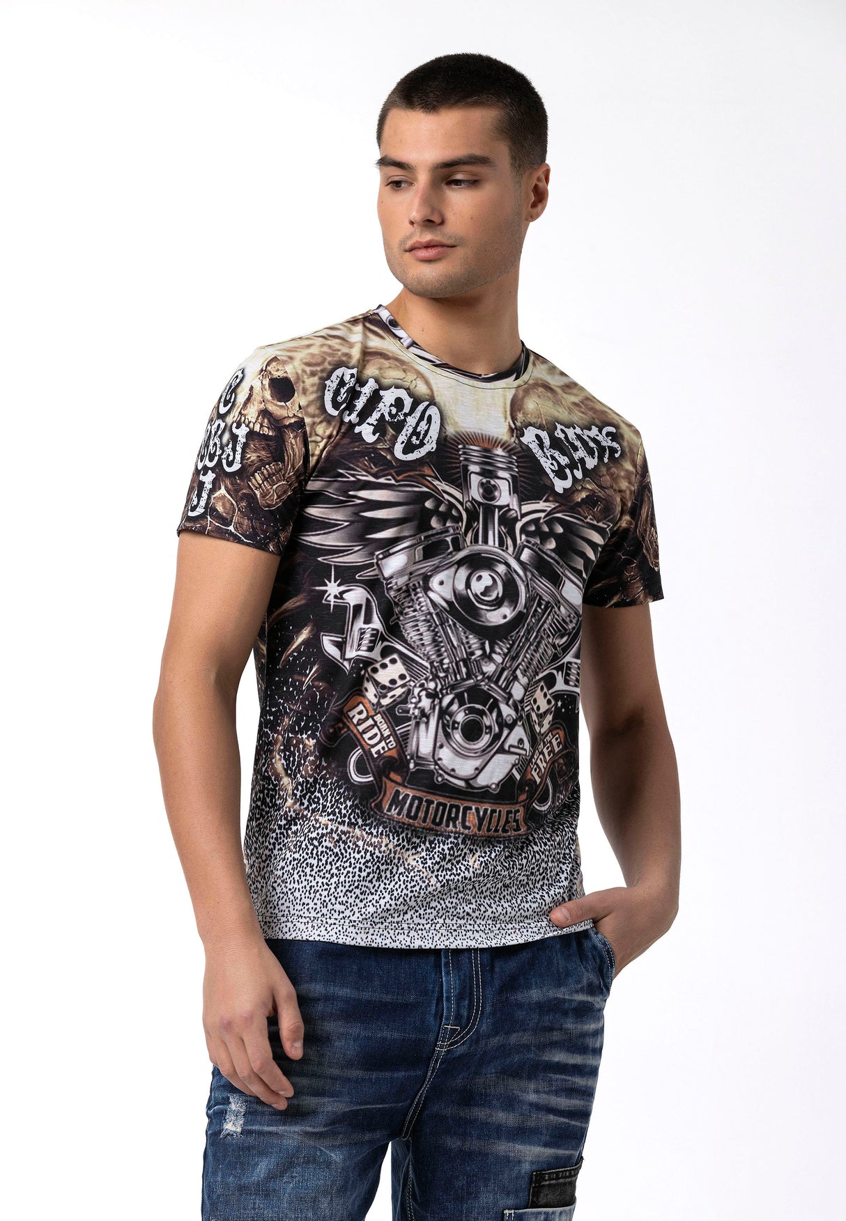 CT820 t-shirt męski z nadrukiem