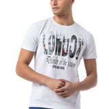 CT826-Herren T-Shirt mit London-Print – Regular Fit