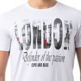 CT826-Herren T-Shirt mit London-Print – Regular Fit