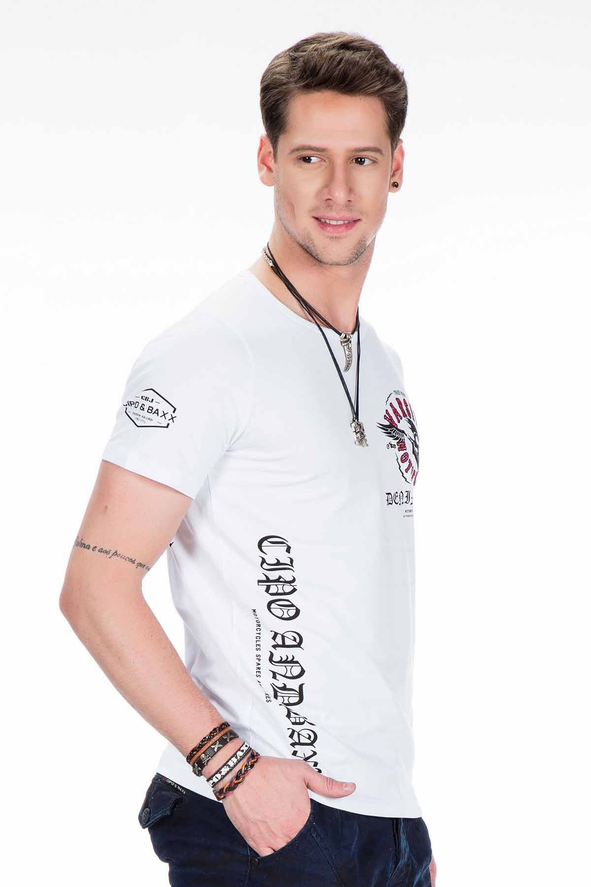 CT375 Men's Varsity Motorcycle Fitted T-Shirt