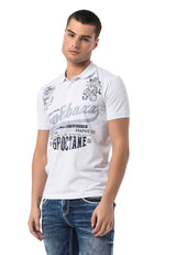 CT794– Herren Polo T-Shirt mit Print und Regular Fit Style