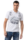 CT794– Herren Polo T-Shirt mit Print und Regular Fit Style